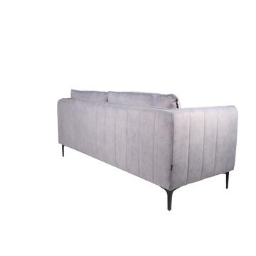 Divano 3 Posti Patricia Reclinabile Grigio 237x100x92cm - Marino fa Mercato