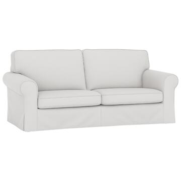 Divano 3 Posti Sofia Ghiaccio - 200x98 h97 cm - Divano Classico Sfoderabile - Made in Italy