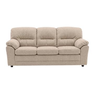 Divano 3 Posti Classico Bali Sabbia 200x85 h90 cm, Divano Lineare Made in Italy