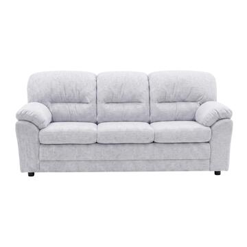 Divano 3 Posti Classico Bali Grigio 200x85 h90 cm, Divano Lineare Made in Italy