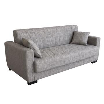 Divano Letto Sanem Greige Click Clac 3 Posti - con...