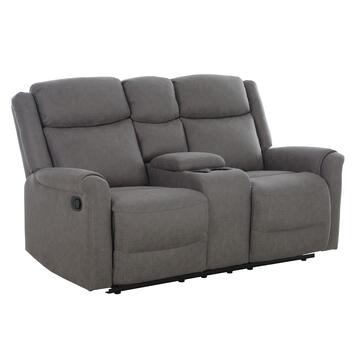Divano Bardo 2 Posti Reclinabile 171x90 h101 cm Grigio