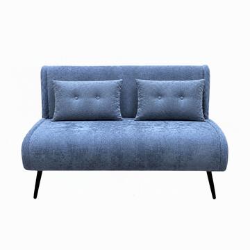 Divano Letto Moderno 2 Posti Trasio Blu 130x80 h81... - Marino Fa Mercato