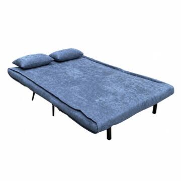 Divano Letto Moderno 2 Posti Trasio Blu 130x80 h81... - Marino Fa Mercato