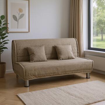 Divano Letto Bomber Nocciola 2 Posti, Sfoderabile con... - Marino fa Mercato