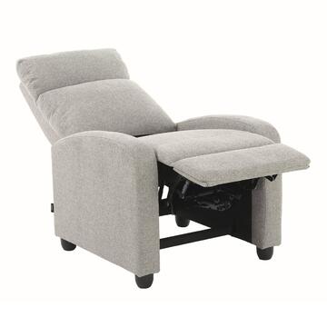 Poltrona Kippy Grigio-Beige, Reclinabile Manualmente, 70x80 h 100 cm