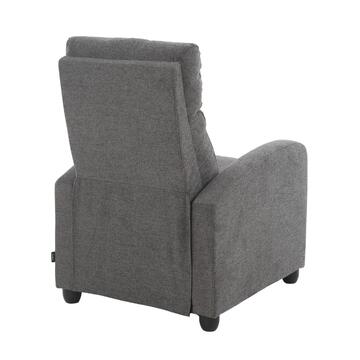 Poltrona Kippy Grigio Scuro, Reclinabile Manualmente,... - Marino Fa Mercato