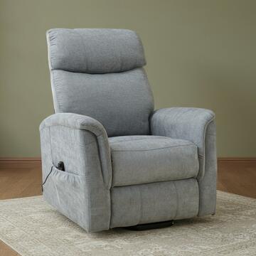 Poltrona Motorizzata Solea Grigia - 2 Motori + Telecomando 4 Funzioni - 2 Tasche Laterali - 97x80 h107 cm Poltrona Motorizzata Solea Grigia - 2 Motori + Telecomando 4 Funzioni - 2 Tasche Laterali - 97x80 h107 cm