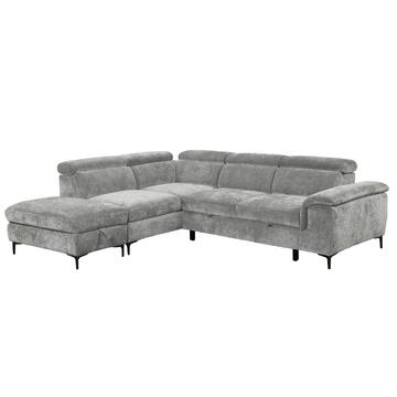 Divano Letto Komor Angolare SX Grigio - 262x164 h98...