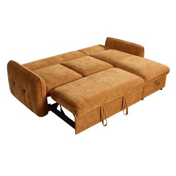 Divano Letto Angolare 3 Posti Reversibile Quincy Arancione... - Marino Fa Mercato