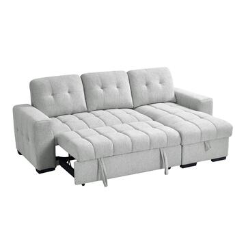 Divano Letto Angolare 3 Posti Reversibile Ellery Grigio... - Marino Fa Mercato