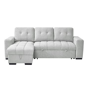 Divano Letto Angolare 3 Posti Reversibile Ellery Grigio... - Marino Fa Mercato