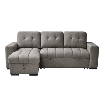 Divano Letto Angolare 3 Posti Reversibile Ellery Antracite... - Marino Fa Mercato