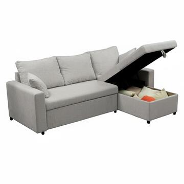 Divano Letto Golf Angolare Grigio - Reversibile - con... - Marino fa Mercato