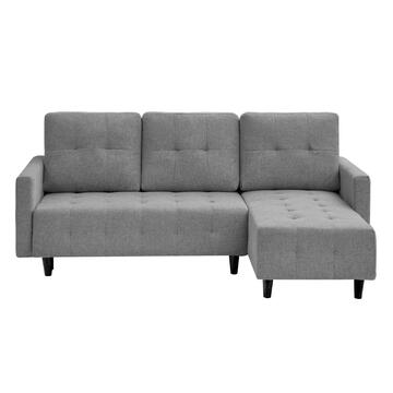 Divano Letto Angolare 3 Posti Grigio con Chaise Longue... - Marino Fa Mercato