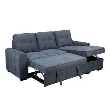 Divano Letto Angolare 3 Posti Reversibile Gael Petrolio... - Marino Fa Mercato