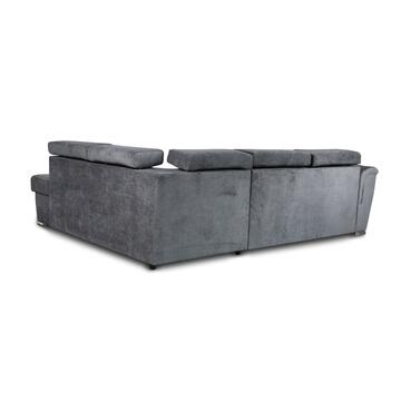 Divano Letto angolare Dx London Grigio 252x90x188cm... - Marino fa Mercato