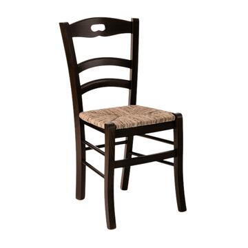 Sedia Tradizionale Savoia in Legno Colore Noce - con...