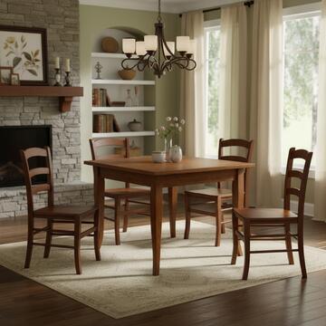 Sedia Paesana tradizionale con seduta in legno noce