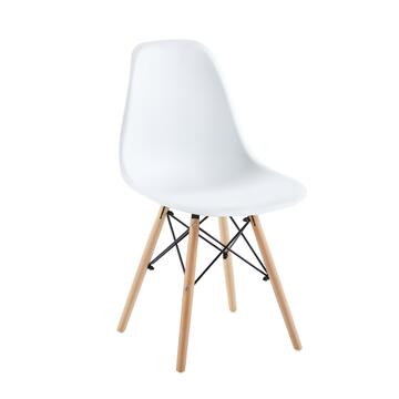 Sedia moderna design nordico Dorian in plastica bianca... - Marino fa Mercato
