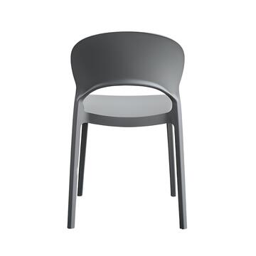 Sedia Fortis Grigia in Polipropilene - 47x58 h78 cm... - Marino Fa Mercato