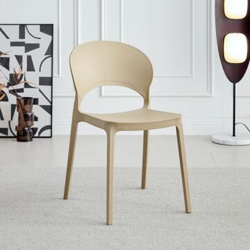 Sedia Fortis Kaki in Polipropilene - 47x58 h78 cm -... - Marino Fa Mercato