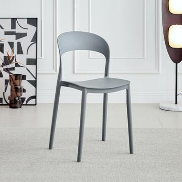 Sedia Xena Grigia in Polipropilene - 43x46 h77 cm -... - Marino Fa Mercato