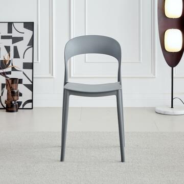 Sedia Xena Grigia in Polipropilene - 43x46 h77 cm -... - Marino Fa Mercato