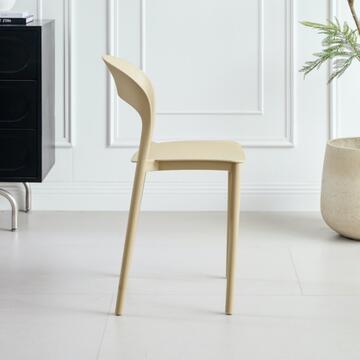 Sedia Xena Kaki in Polipropilene - 43x46 h77 cm - Impilabile... - Marino Fa Mercato