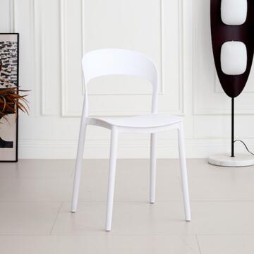 Sedia Xena Bianca in Polipropilene - 43x46 h77 cm -... - Marino Fa Mercato