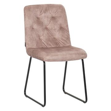 Sedia Moderna Imbottita Oria Tortora 61x45cm h 84 cm
