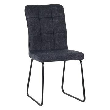 Sedia Moderna Imbottita Munia Antracite 44x59 h 88 cm