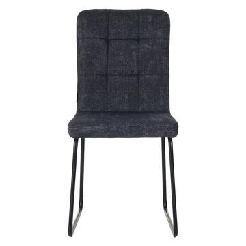 Sedia Moderna Imbottita Munia Antracite 44x59 h 88 cm