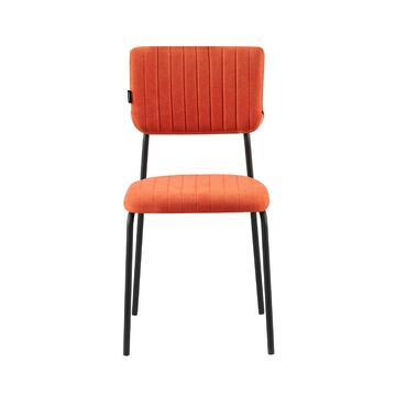 Sedia Moderna Plinia Arancio 53x43 h 84 cm - Marino fa Mercato