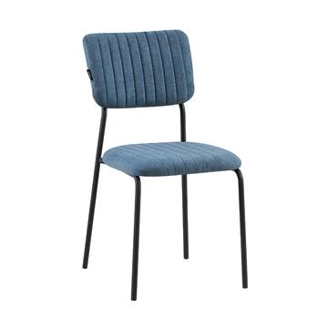 Sedia Moderna Plinia Blu 53x43 h 84 cm