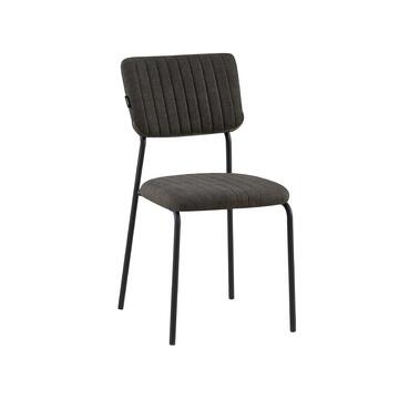 Sedia Moderna Plinia Nera 53x43 h 84 cm