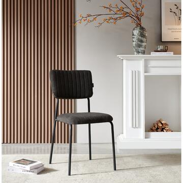 Sedia Moderna Plinia Nera 53x43 h 84 cm