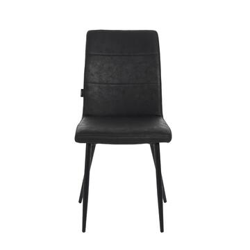 Set 2 Sedie Moderne Febe Nere 43x59 h 87 cm con Gambe... - Marino fa Mercato