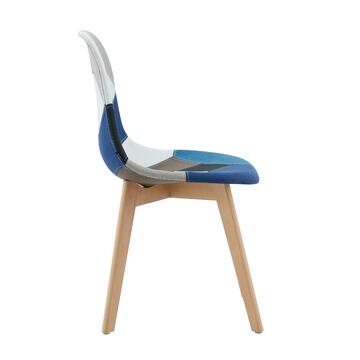 Set 4 Sedie Moderne Nordiche Patchwork Multicolor con... - Marino Fa Mercato