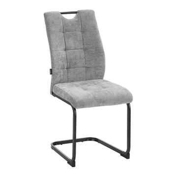 Sedia Moderna Imbottita Drusia Grigia 44x59 h 96 cm,...