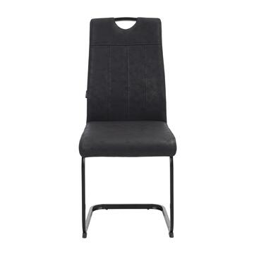 Sedia Moderna Imbottita Evania Antracite 43x61 h 98... - Marino Fa Mercato