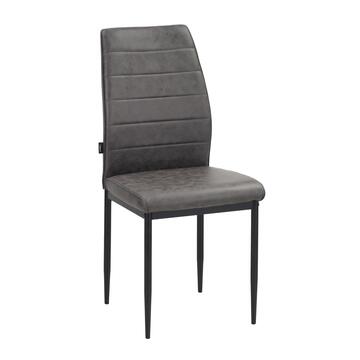 Sedia Moderna Imbottita Soria Grigia 43,5x50 h 96 cm,...