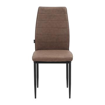 Sedia Moderna Imbottita Soria Marrone 43,5x50 h 96... - Marino Fa Mercato