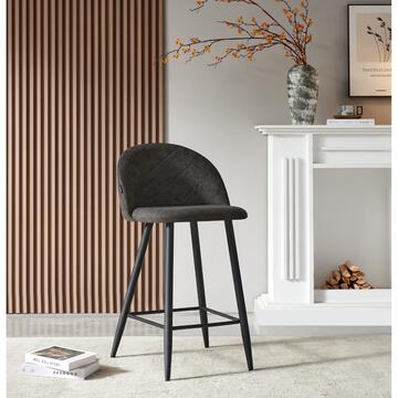 Sgabello Moderno Rufo Nero 50x92x50cm - Marino fa Mercato