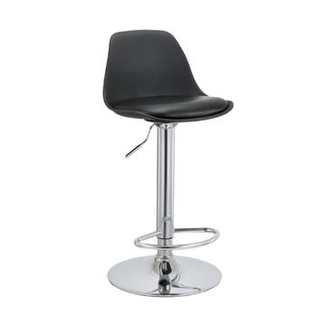 Sgabello Stian con Elevazione a Gas 39x82x38 cm - Nero