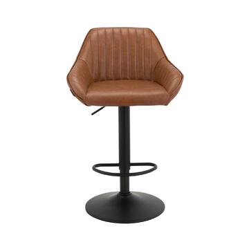 Sgabello Aren con Elevazione a Gas 52x87x47 cm - Marrone