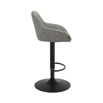 Sgabello Aren con Elevazione a Gas 52x87x47 cm - Grigio - Marino fa Mercato