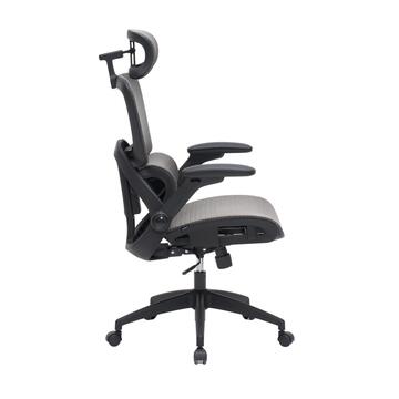 Poltrona da Ufficio Grigia Ergonomica Kinetika con... - Marino Fa Mercato