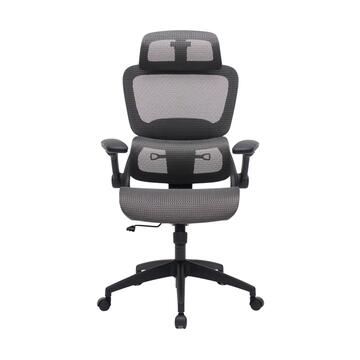 Poltrona da Ufficio Grigia Ergonomica Kinetika con... - Marino Fa Mercato