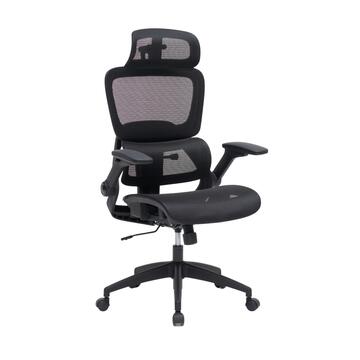 Poltrona da Ufficio Nera Ergonomica Kinetika con Ruote,...